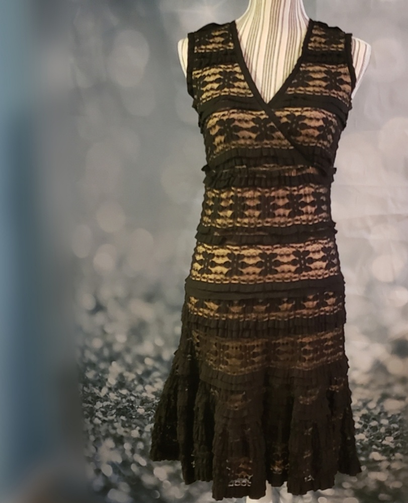 Max Studio Black Lace Dress